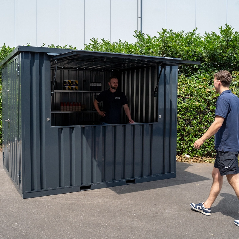 Conteneur bar démontable 3×2 XL RAL 7016 image 4