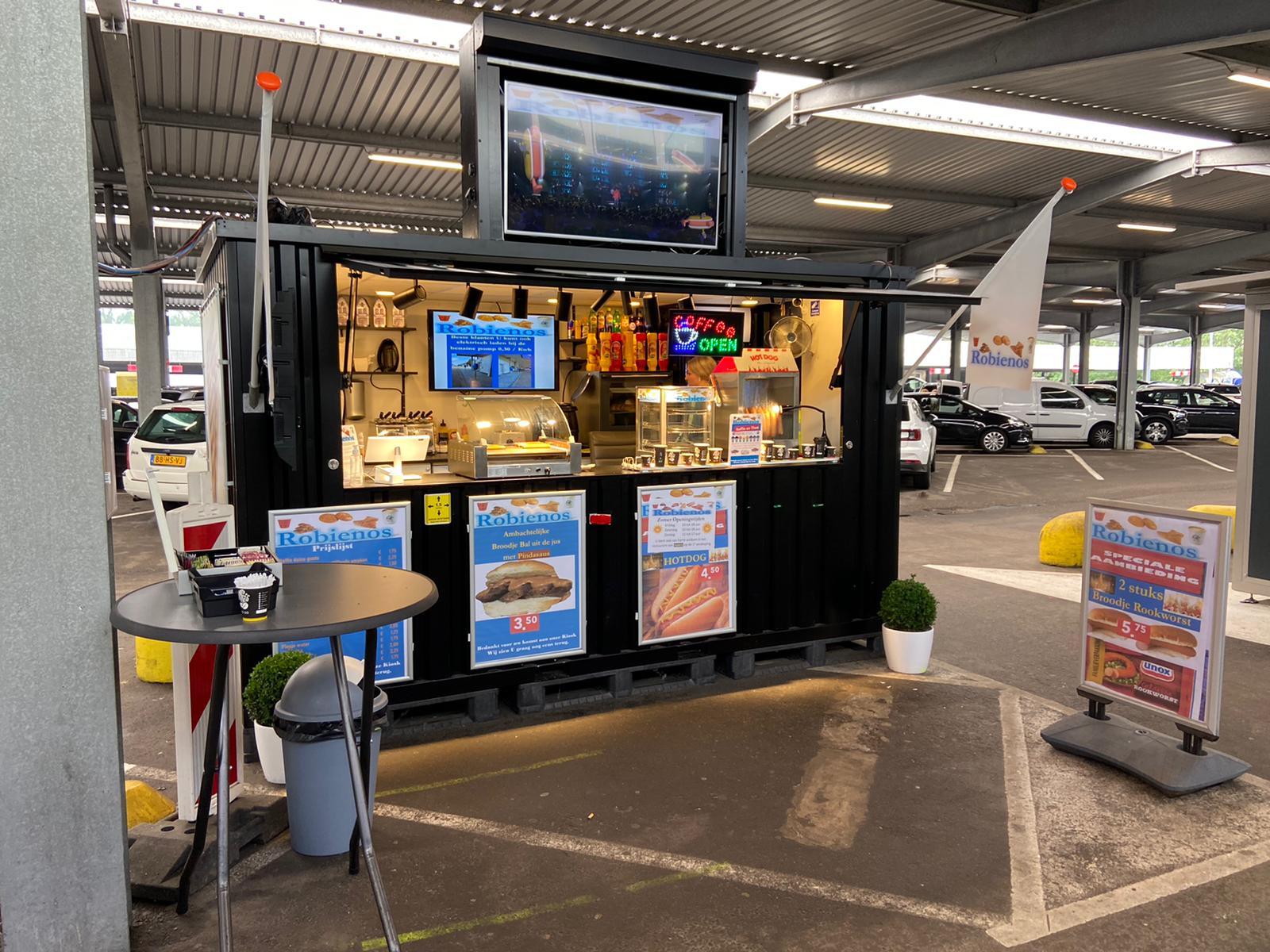 Conteneur Bar Démontable 4×2 mètres XL Noir RAL 9005 image 4